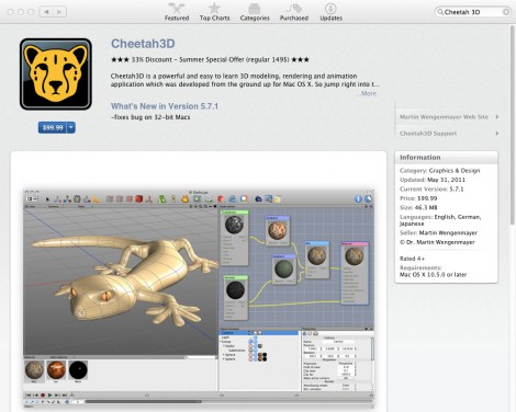 05_app_cheetah_3d 排名前20位的Mac App Store應(yīng)用程序平面設(shè)計(jì)師。