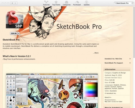 07_app_sketchbook_pro 排名前20位的Mac App Store應(yīng)用程序平面設(shè)計(jì)師。