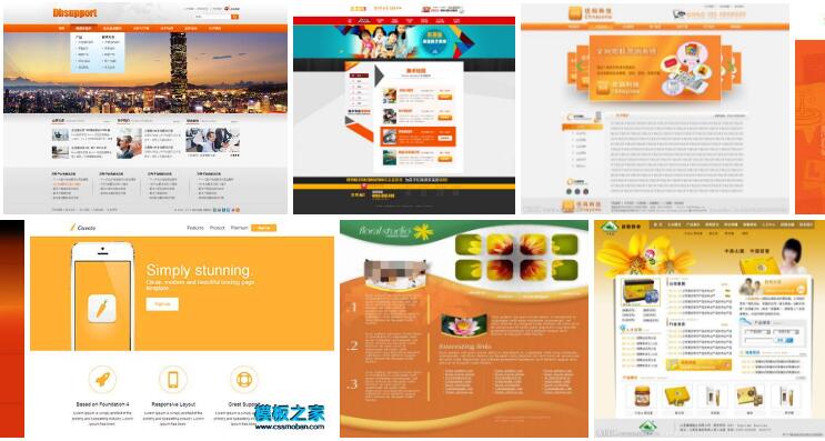 橙色的網(wǎng)站設計3